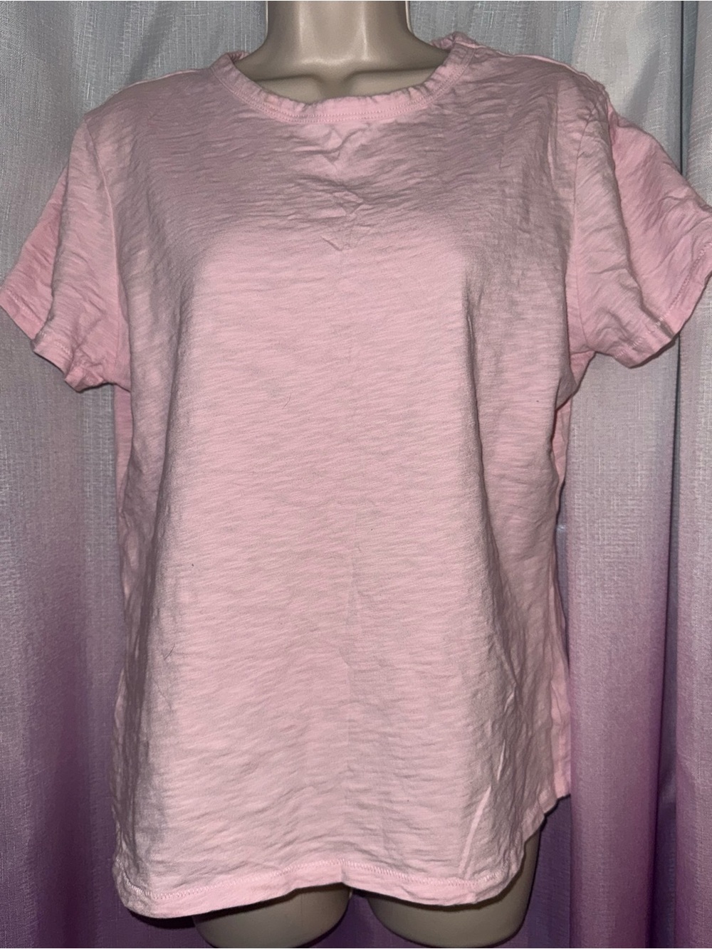 CeCe Pale Pink Short Sleeve Crewneck Tee
